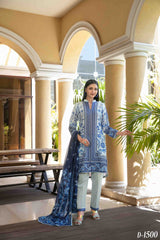 3pc Lawn Slub Digital Print Suit with Lawn Digital Print Dupatta
