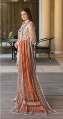 3pc Lawn Slub Digital Print Suit with Lawn Digital Print Dupatta