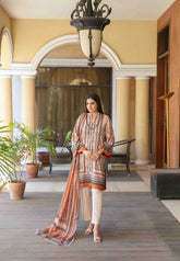3pc Lawn Slub Digital Print Suit with Lawn Digital Print Dupatta