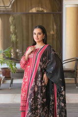 3pc Lawn Slub Digital Print Suit with Lawn Digital Print Dupatta
