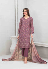 3pc Digital printed Khaddar suit with embroidered digital print cutwork Dupatta