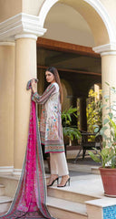 3pc Lawn Slub Digital Print Suit with Lawn Digital Print Dupatta