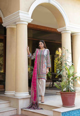 3pc Lawn Slub Digital Print Suit with Lawn Digital Print Dupatta