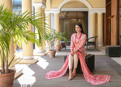 3pc Lawn Slub Digital Print Suit with Lawn Digital Print Dupatta