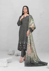 3pc Digital printed lawn suit with embroidered digital print cutwork Dupatta