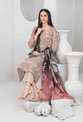 3pc Digital printed Khaddar suit with embroidered digital print cutwork Dupatta