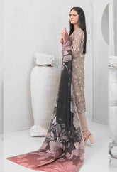 3pc Digital printed Khaddar suit with embroidered digital print cutwork Dupatta