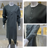 Plain Grey Kurta Style