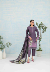 3pc Staple Digital Print suit with Diamond Digital Print Dupatta