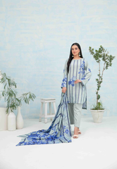 3pc Staple Digital Print suit with Diamond Digital Print Dupatta