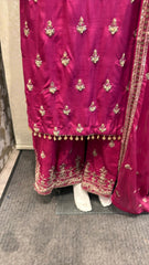 3pc Berry Red Korean silk