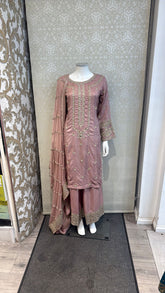 3pc Antique Pink Korean silk