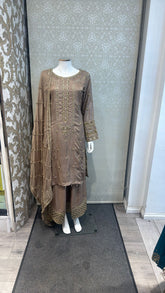 3pc Stone Beige Korean silk