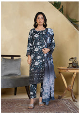 3Pc NAVY BLAZER Linen Suit