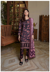 3Pc MELANZANE Linen Suit