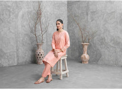 Zuri peach colour two piece