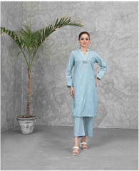 Zuri light blue two piece