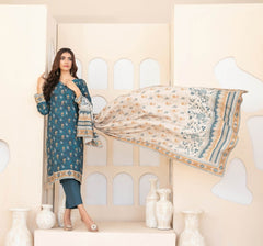 3pc Staple Digital Print Suit with Digital Print Dupatta