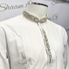 Embroidered Menswear - white