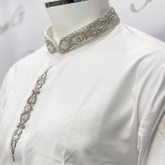 Embroidered Menswear - white