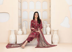 3pc Staple Digital Print Suit with Digital Print Dupatta rehab