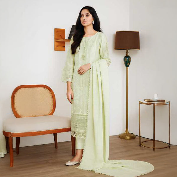 Mint green chickenkari outfit