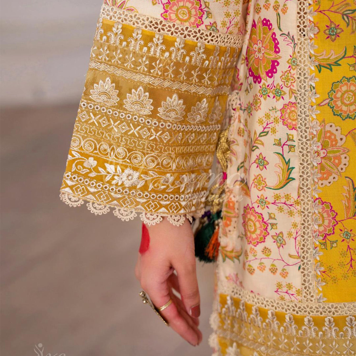 Yellow Outfit With Silk Duppata