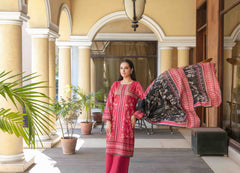 3pc Lawn Slub Digital Print Suit with Lawn Digital Print Dupatta