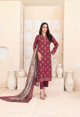 3pc Staple Digital Print Suit with Digital Print Dupatta rehab