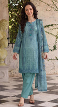 ocean grey 3pc Lawn Stitched Suit