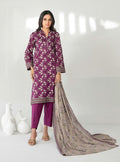Mulberry Stitched Lawn suit with Lawn Rottayu Printed Dupatta