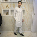 214 off white mens Simple and sophisticated collarless suit