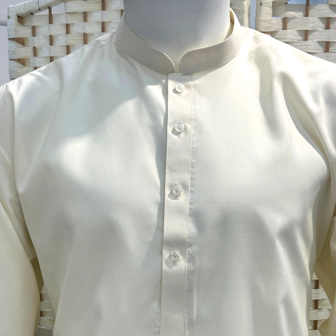 Cream Boski Shalwaar Kameez