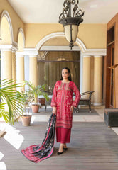 3pc Lawn Slub Digital Print Suit with Lawn Digital Print Dupatta