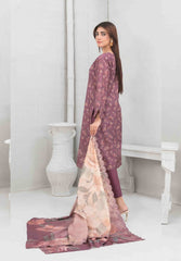 3pc Digital printed Khaddar suit with embroidered digital print cutwork Dupatta