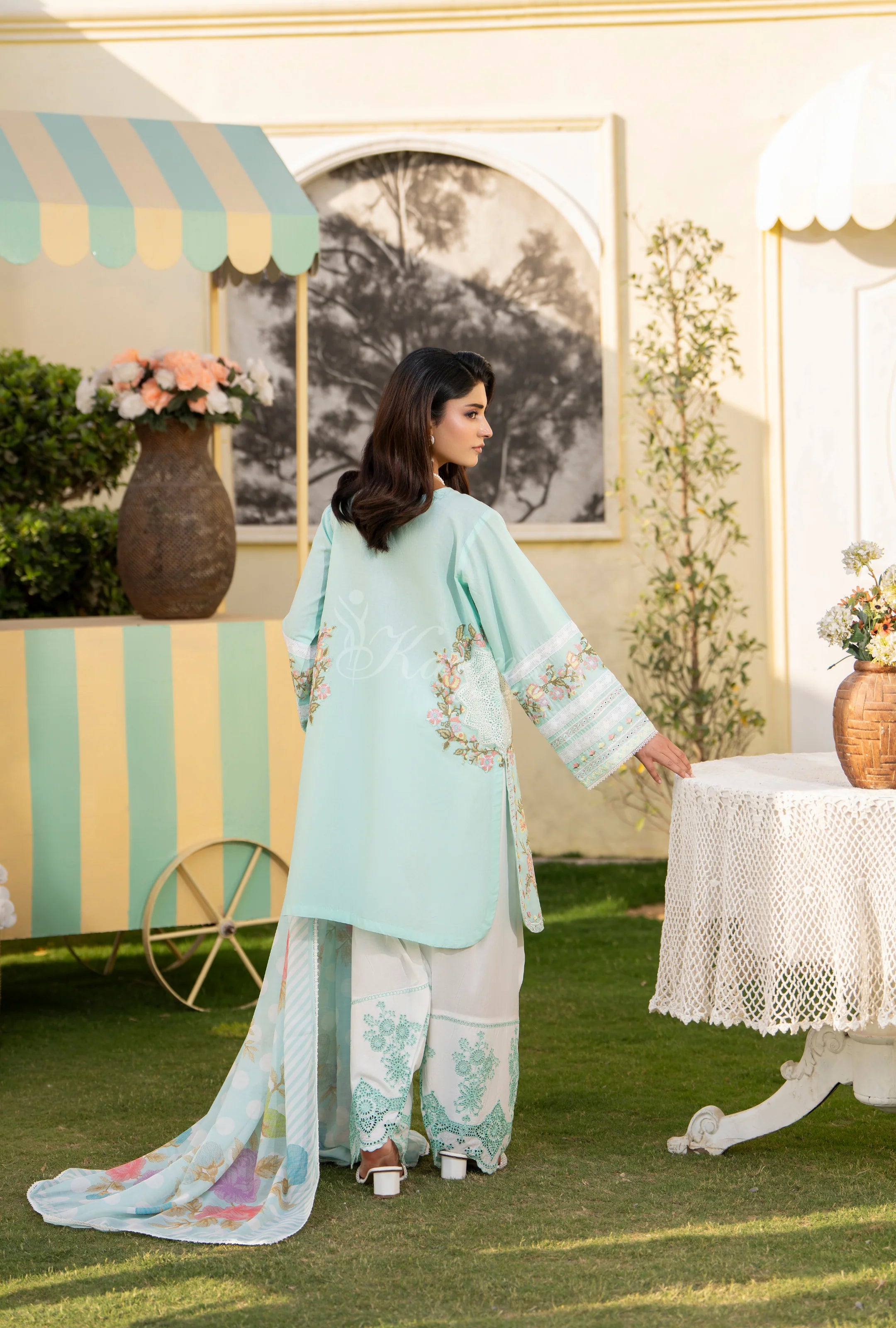 Original karma collection 3pc suit AQUAMARINE KC-1561