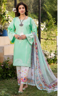 Mint green with white embroidery original karma collection 3pc outfit
