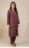 2pc co-ord set maroon colour with floral print noore vol3