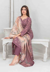 3pc Digital printed Khaddar suit with embroidered digital print cutwork Dupatta