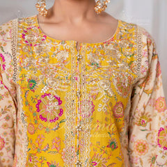 Yellow Outfit With Silk Duppata