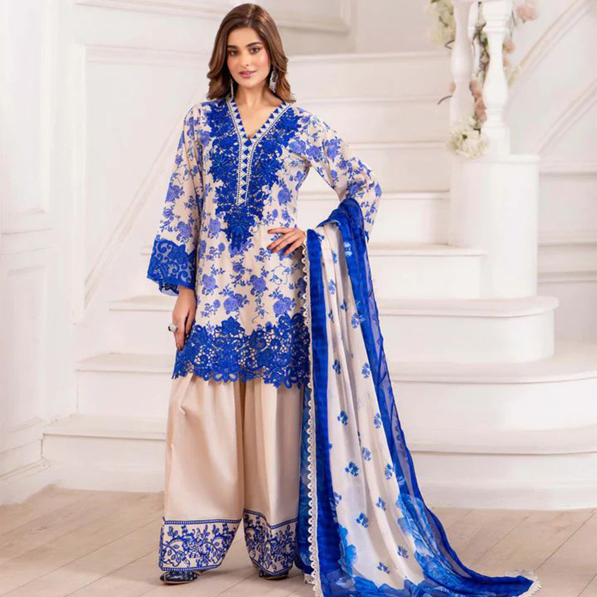 KC 1465 white and blue