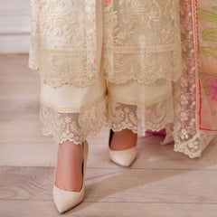 KC 1470 open jacket style cream floral