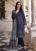 Twilight blue 3pc Lawn Stitched Suit