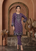 Deep Mauve trendy Patch Work Co-ord Set