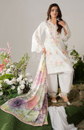 Pink White Karma Signature Embroidered 3 Piece suit