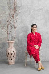 Zuri red colour two piece