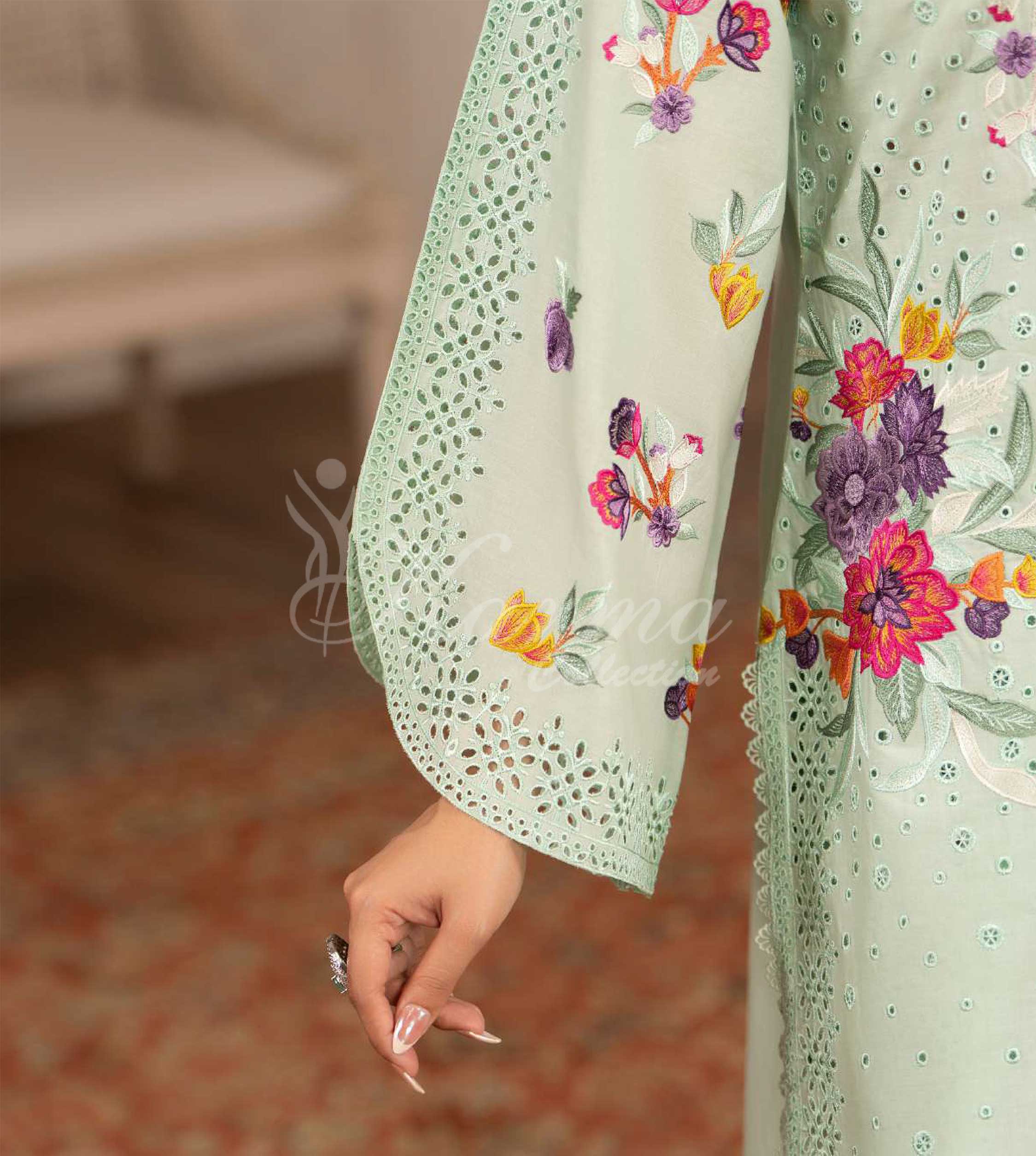 Original karma collection AQUA FLORA KC-1564 3pcs outfit