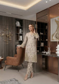 Warm Beige trendy Patch Work Co-ord Set
