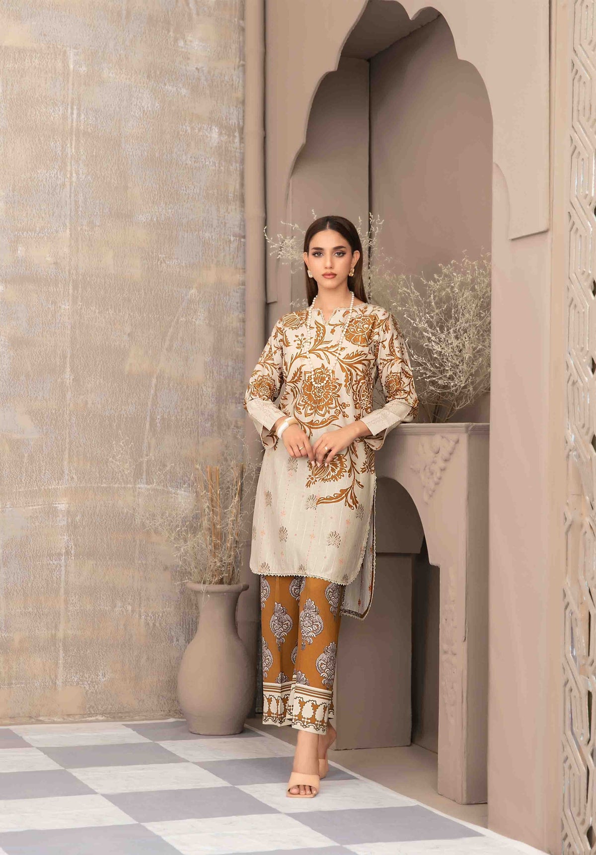 2pc Tawakal Staple Digital Print Suit