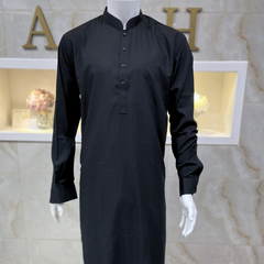 Plain Black Kurta Shalwar